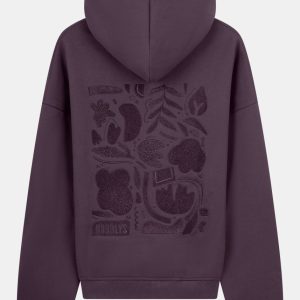 Boxy Heavy-Sweat Hoodie PUNDIG PlumPerfect