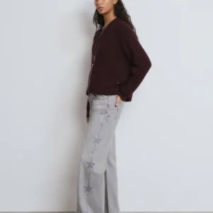Jeans with Multi-Star Side Detail