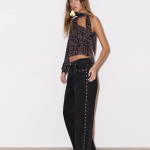 Jeans with star studs
