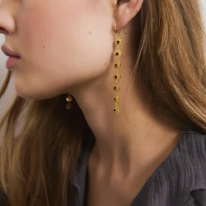 Indian flower earrings